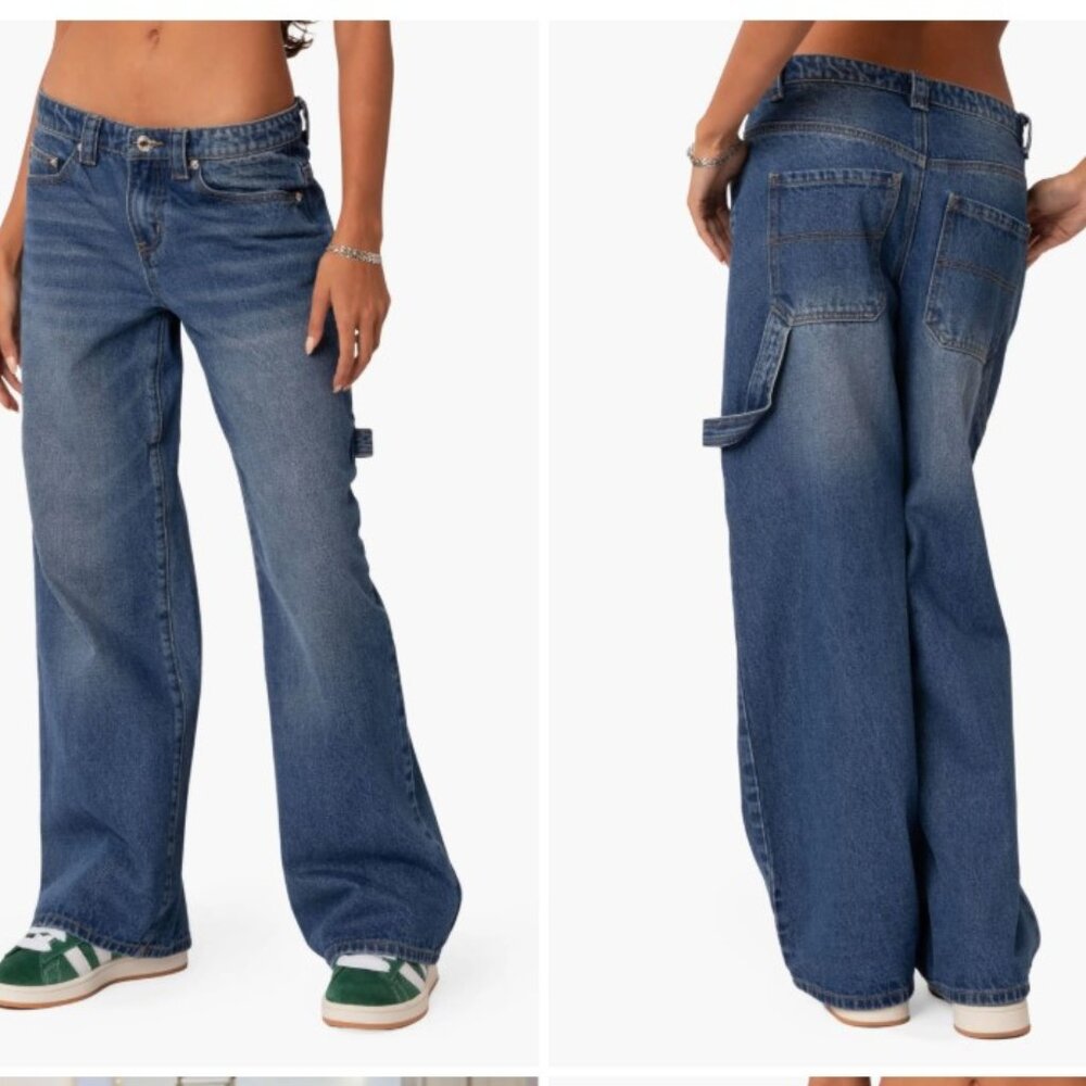 Editked Wide Leg Carpenter Jeans Size XS